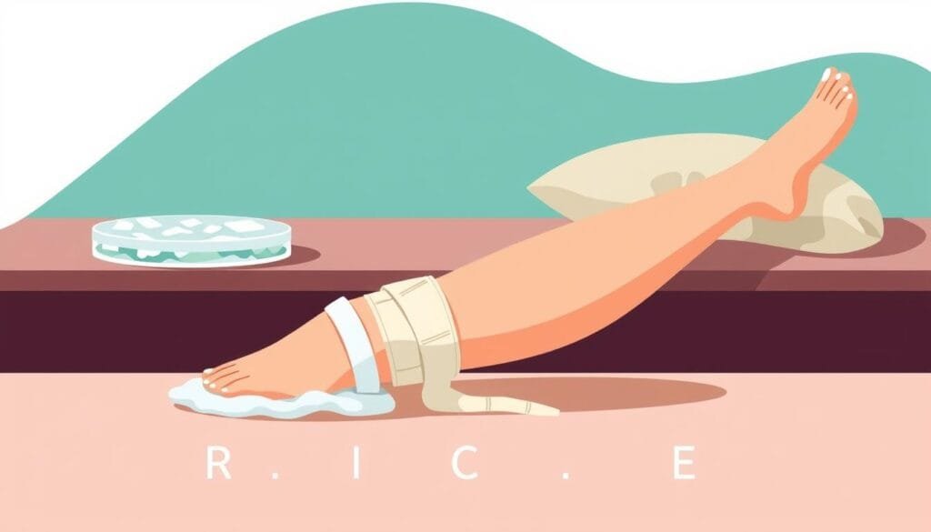 שיטת R.I.C.E. לטיפול בפציעה חריפה